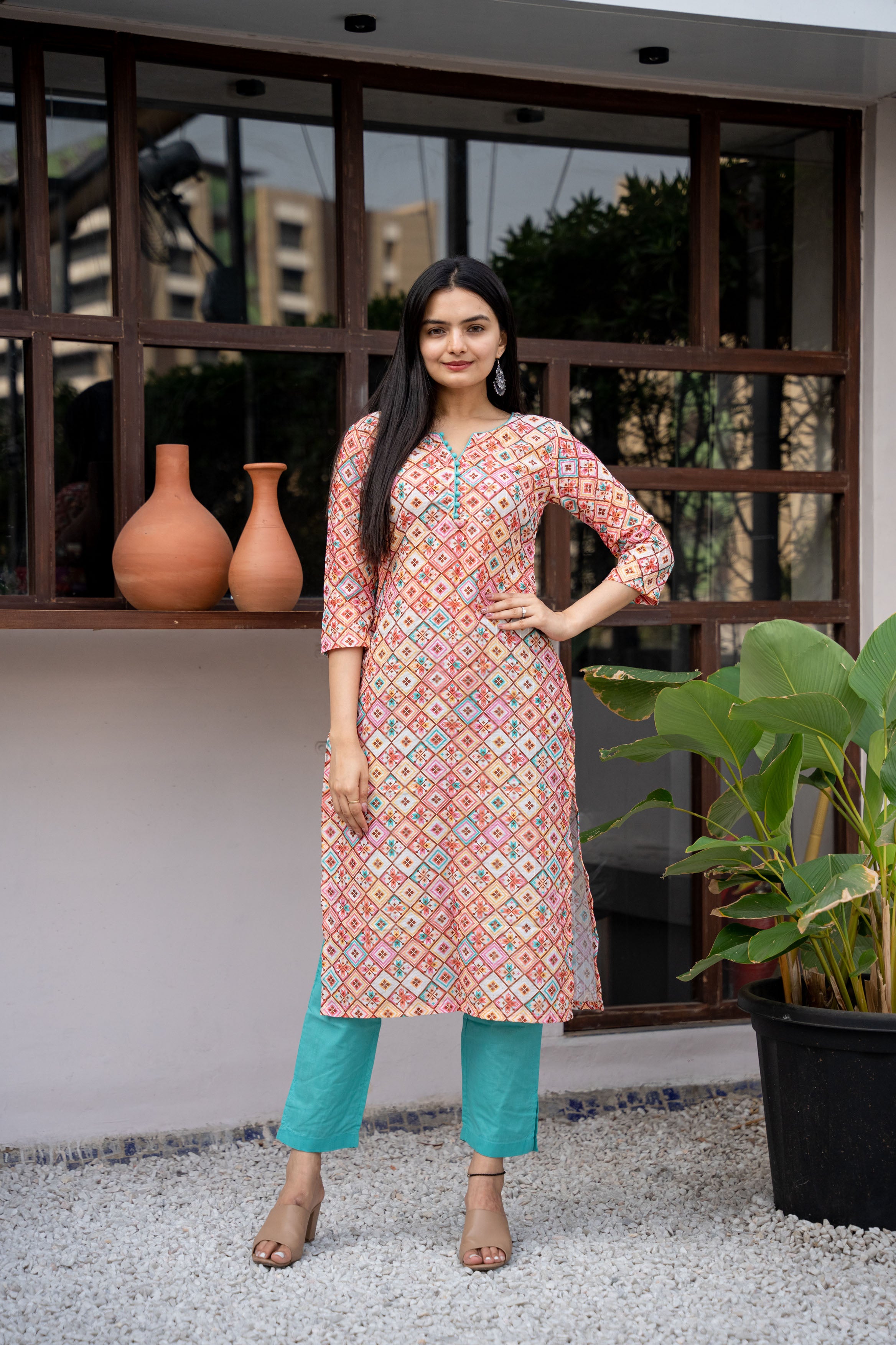 Laxmipati Bsy & Banjara Fresh Red Kurti With Two Fabrics By Giving Dif –  Laxmipati Sarees | Sale